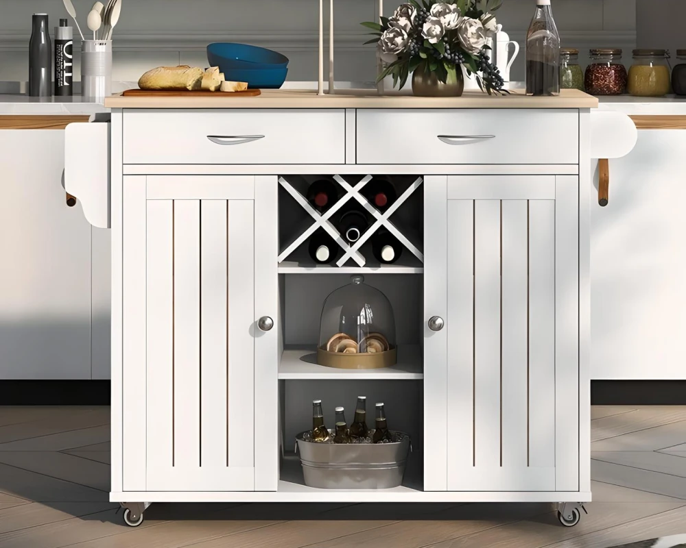 freestanding kitchen island with seating