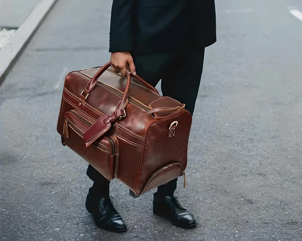 best leather carry on