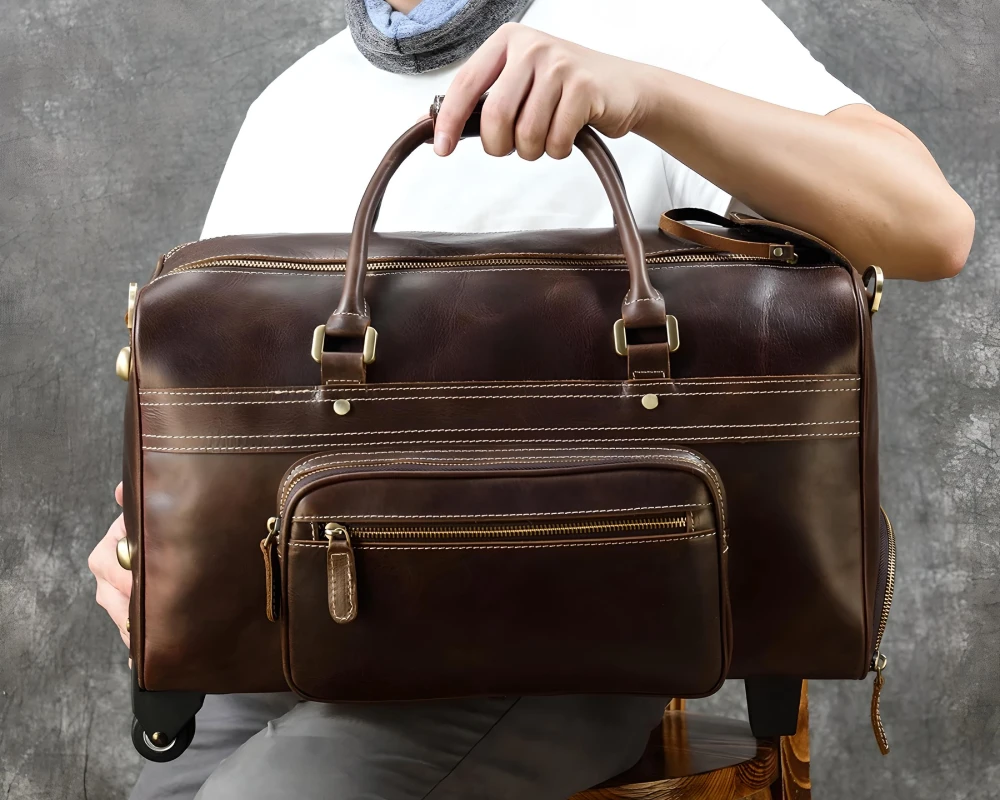 men's luggage with wheels